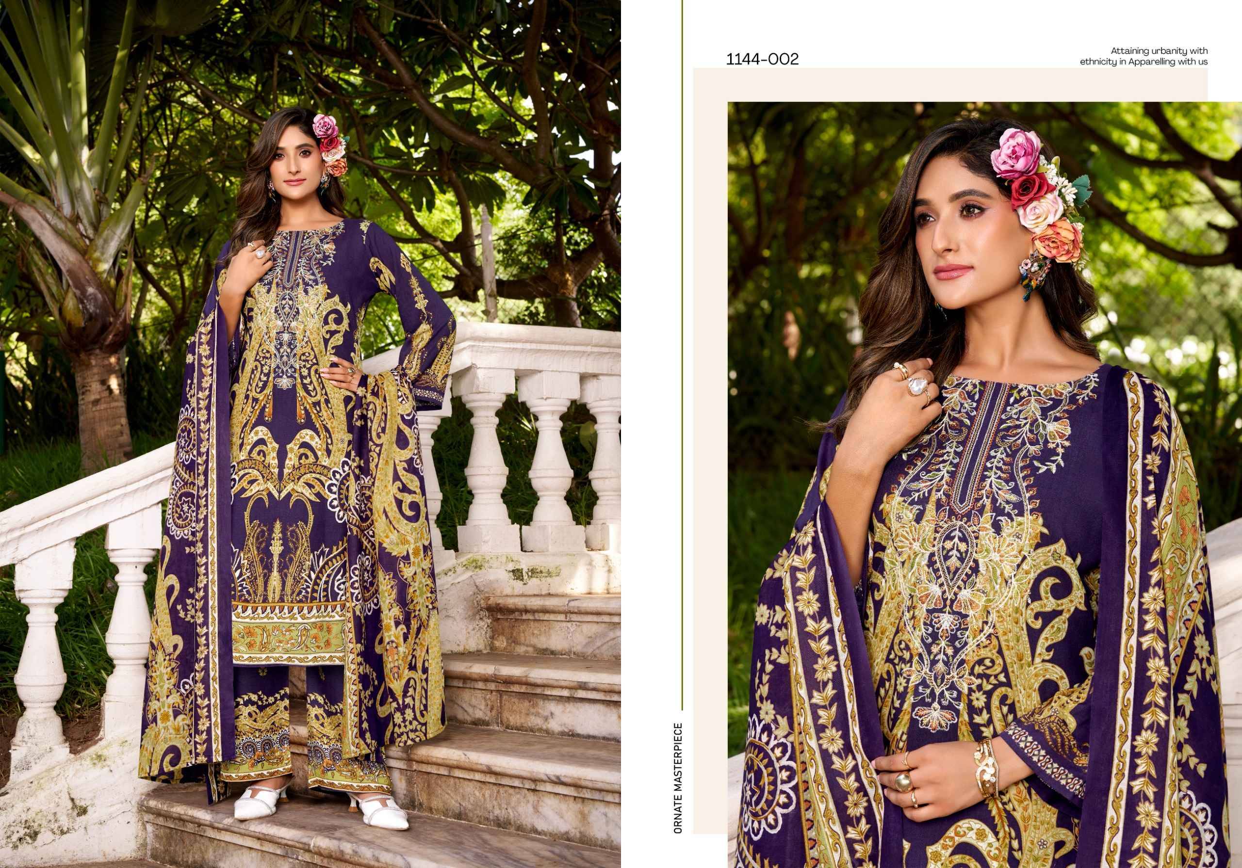 MAHIRA VOL 9 by ROMANI 1144 Series Beautiful Festive Suits Stylish Fancy Colourful Casual Wear & Ethnic Wear Soft Cotton Print Dresses At Wholesale Price